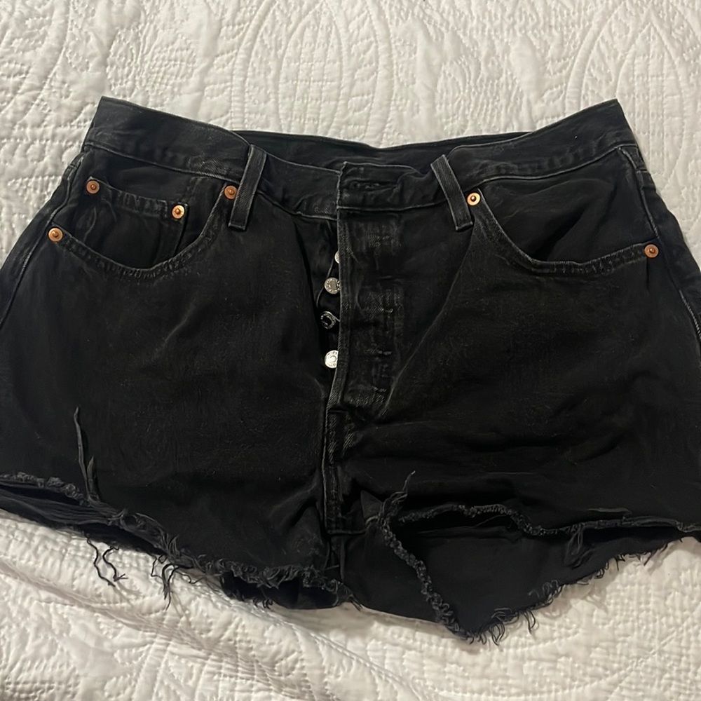 Levi's 501 Button Fly Cut Off Shorts Women's 32